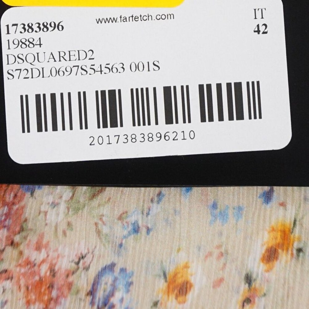 Dsquared2 Silk Floral-Print Button Up Shirt Women's - FCM58 - Picture 12 of 12